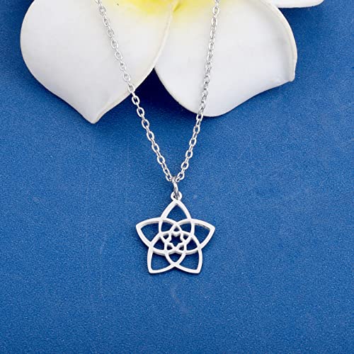 KEYCHIN Venus Flower Necklace Venus Star Gifts Venus Love Flower Pendant Jewelry2