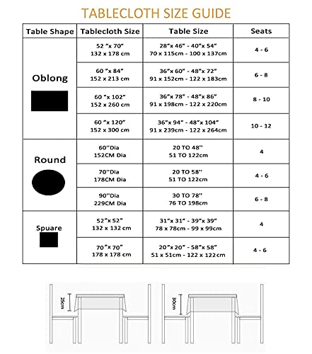 youngseahome Outdoor Tablecloth Wrinkle-Free Stain Resistant Waterproof Polyester Fabric Table Cover with Zipper Umbrella Hole for Picnic/Party/Dinner/Patio Garden(60&times;84inch,Zippered,Flax)