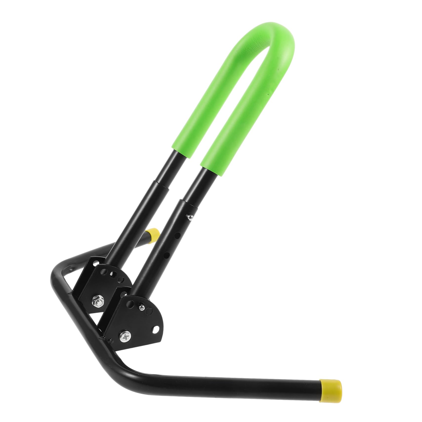 ibasenice Soporte Ajustable para Scooter y Bicicleta Metálico Desmontable para Estacionamiento Estable Soporte Plegable para Bicicleta Infantil y Balance Bike Accesorio de Seguridad Verde