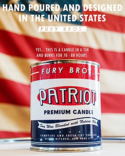 Long-Burning, One-Pint Premium Candles For Men | Vintage Inspired Oil Can Design | Neptune - Sea Salt & Atlantic Driftwood | Soy Wax, Vegan Friendly, Made In The Usa | Fury Bros. | Classically Cool #TOP3