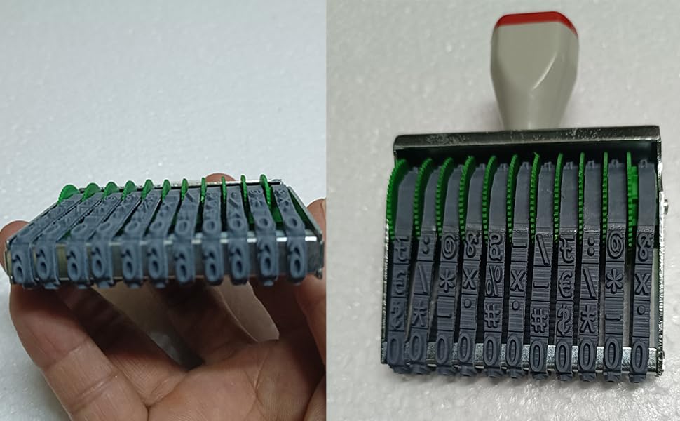 Tampon de codage plastique 11 chiffres pour papeterie DIY et création - 4