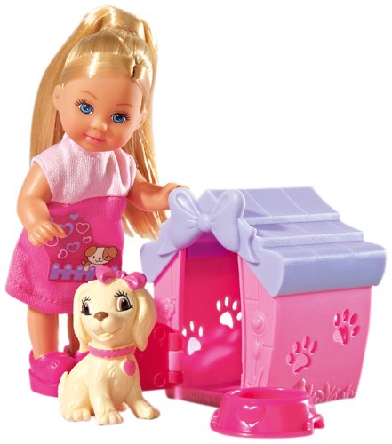 Smoby / Simba France Evi Love - Poupée Enfant - Chiot et sa Niche