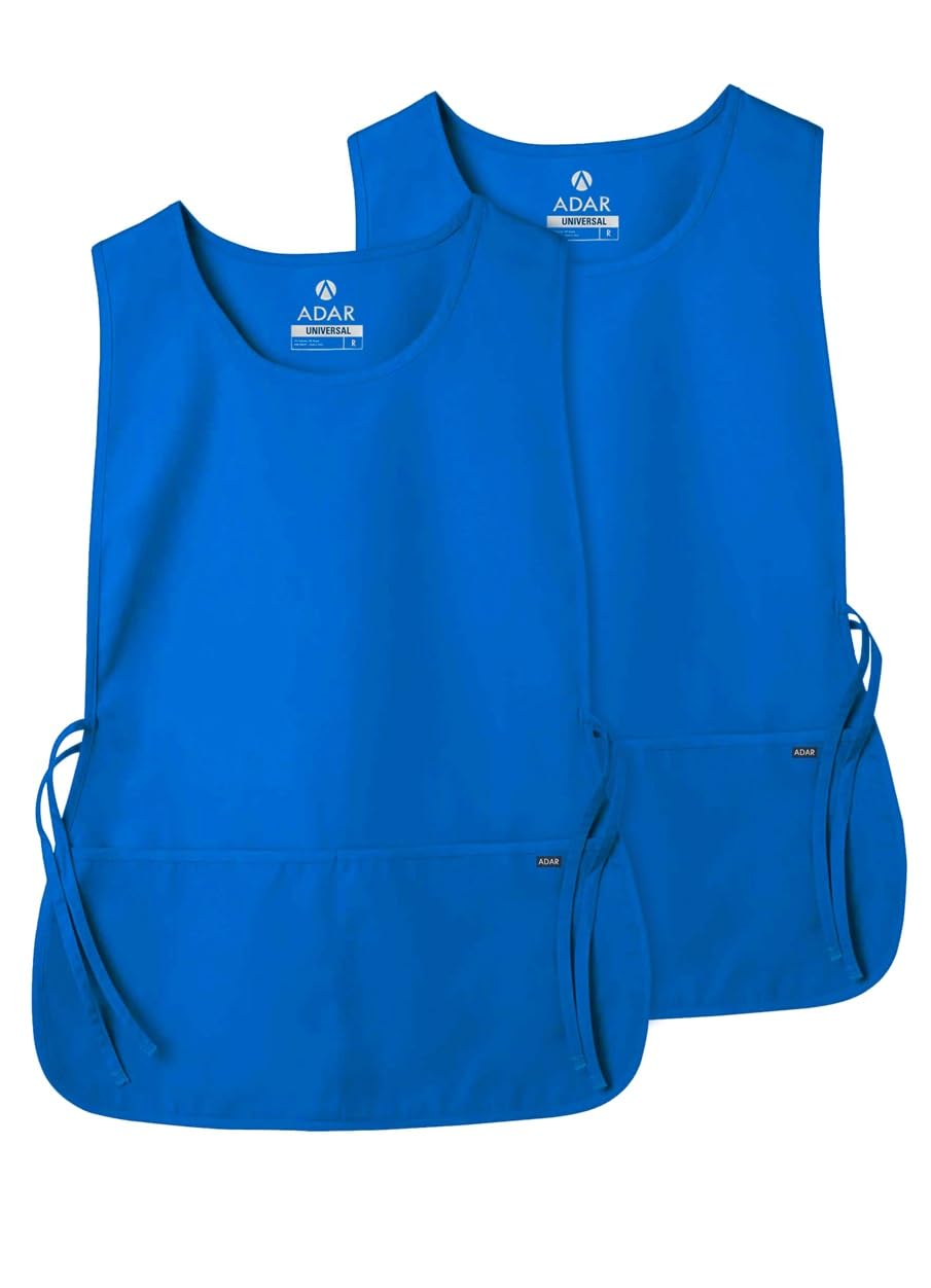 Adar uniwersalny fartuch dwupak - fartuch unisex, Regal Blue, XL