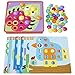 Alex Discover Button Art Activity Set Kids Art and Craft Activity, 56pieces