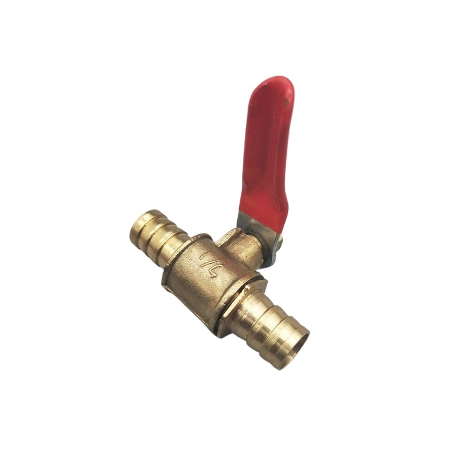 6mm-12mm Hose Barb Inline Brass Line Shutoff Ball Valve Pipe Fittings Pneumatic Connector Controller(8mm)