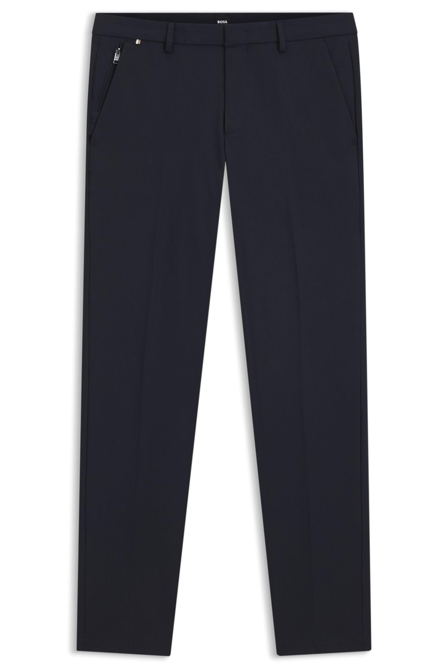 BOSS Herren Kaito1 T Slim-Fit Hose aus elastischem Baumwoll-Mix Dunkelblau 46