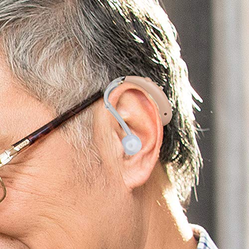 Coniler Rechargeable Hearing Amplifier, BTE Personal Hearing Assist with Digital Noise Cancellation for Adults and Seniors - 2 Pack