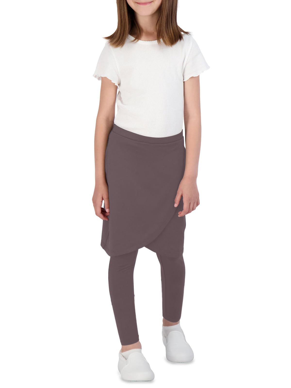 CharmWM Faldas de cintura alta elástica para niñas, lindas faldas deportivas para golf, tenis, leggings