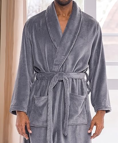 Alexander Del Rossa A0114STLMD Mens Robe Plush, Mens Bath Robes For Men, Mens Robe Plush, Men'S Bathrobes thumb #4