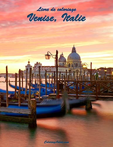 Livre de coloriage Venise, Italie 1 (French Edition)