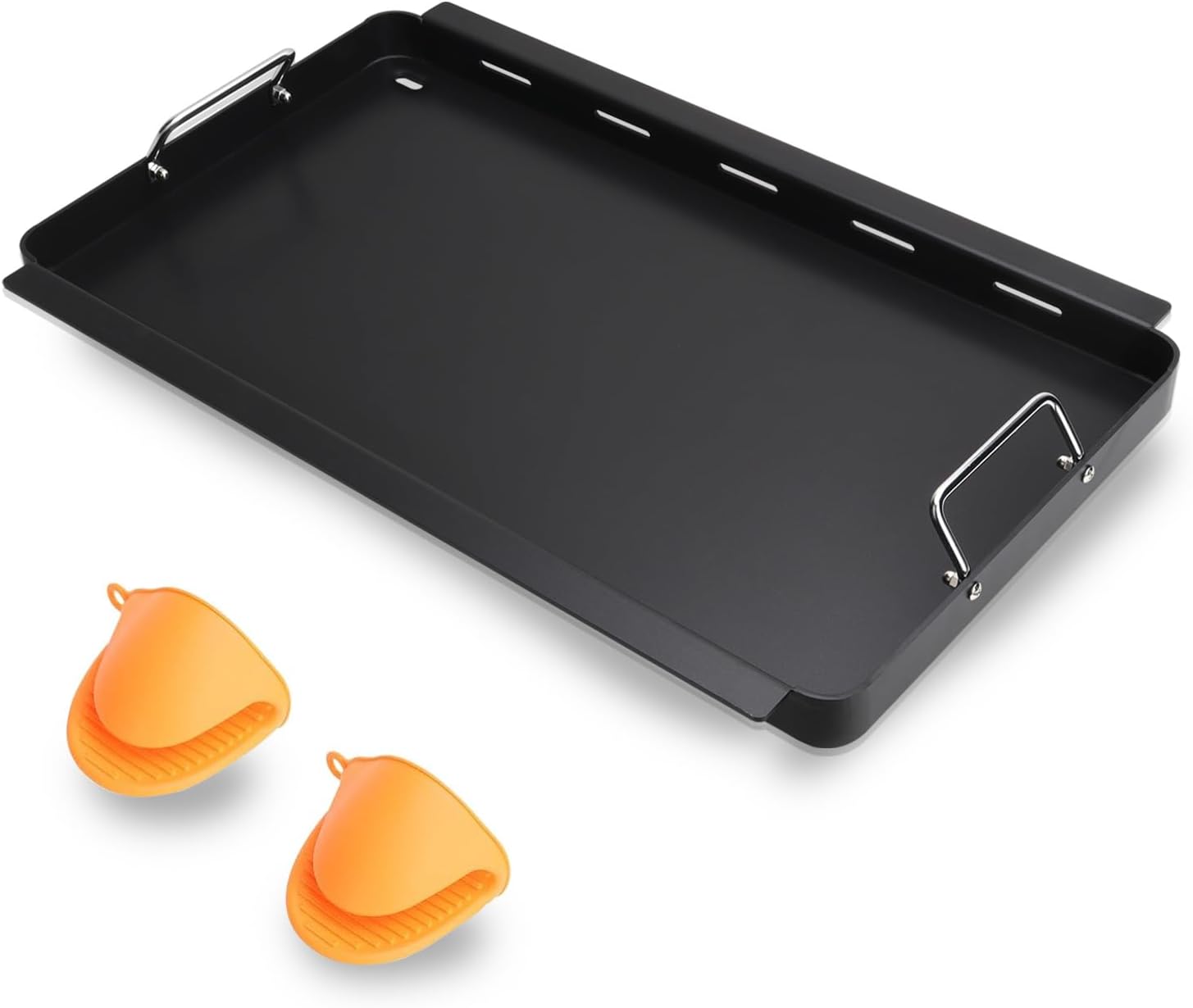 Griddle Insert for Charbroil Commercial Infrared Gas Grill 3 Burner, Flat Griddle for Char-broil 466242515 466242615 463367516 463243016 Grills Plate, G466-0025-W1A Grates Replacement Parts 22.3" x 16.9" x 2"