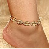 Material: Metall PiniceCore 2019 Art und Weise Frauen Fußkettchen Gold-Schale Füße Sommer Strand barfuß Armband Knöchel handgewebte Bohemien Geschenke Accessoires Mädchen