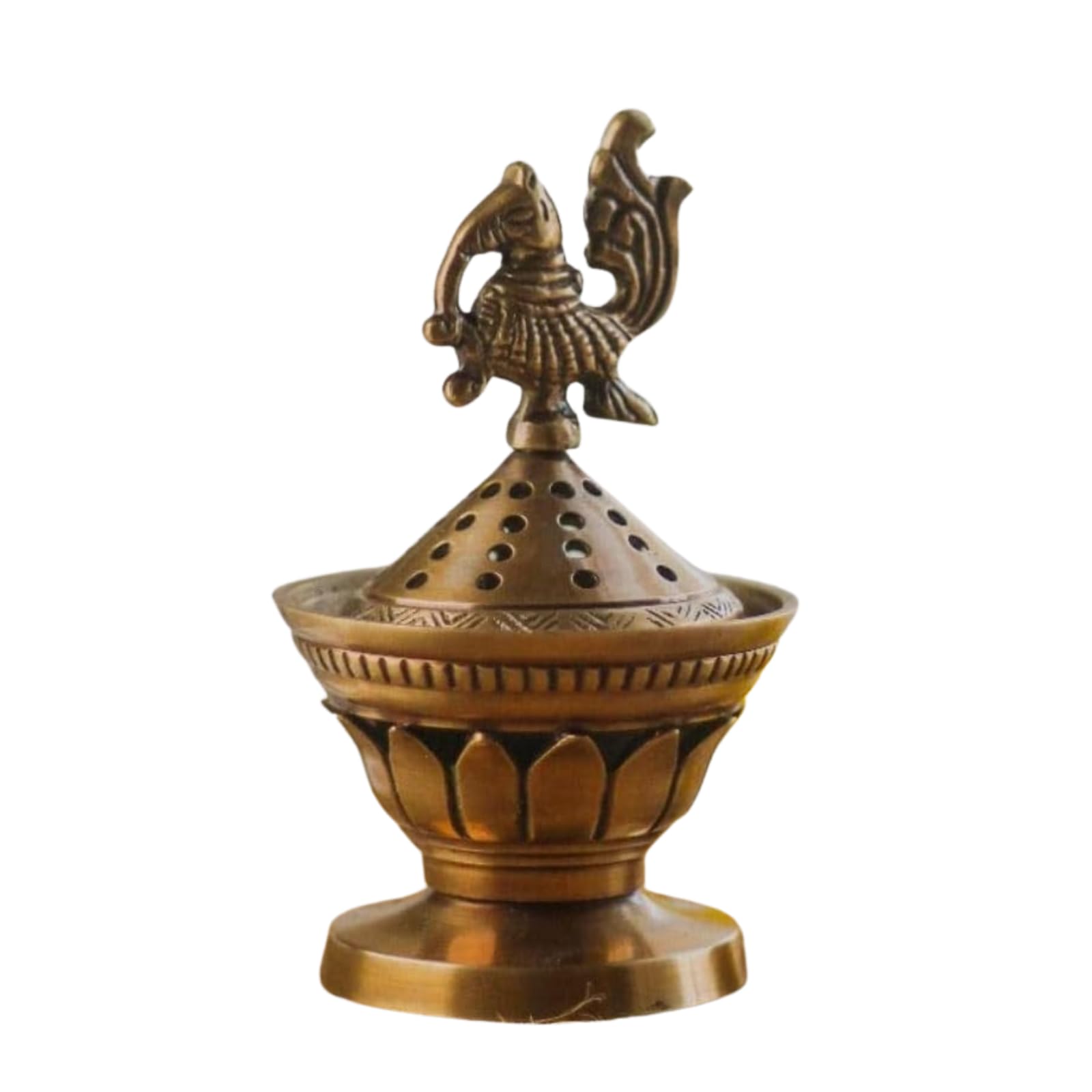 Sponsored Ad - RITUALISTIC Konark Brass Loban Lamp | Dhoop Holder | Incense Burner | Dhoop Dani | Pooja Items | Dhoop Batti Stand | Sambrani Holder | Pooja Room Decor
