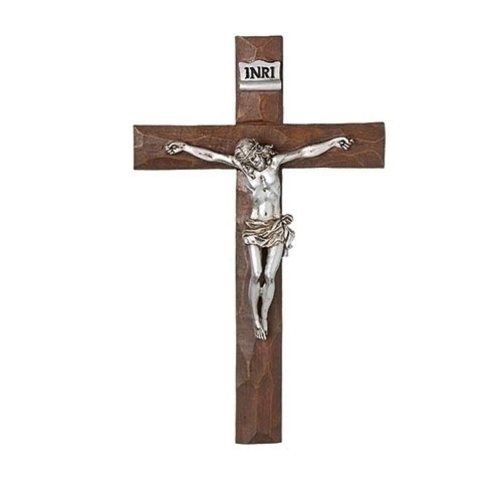 Roman Giftware Inc., Religious Crosses Collection, 11.5" H Silver Crucifix,Religious, Inspirational, Durable (1x7x11)