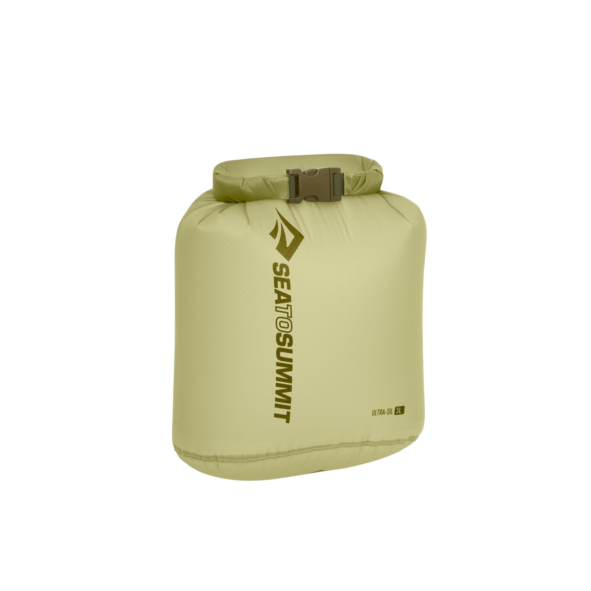 Sea to Summit - Ultra-Sil Dry Bag XS 3L - Waterproof Storage & Organization - Roll-Top & Patented Field Repair Buckle - Ultra-Sil Fabric - For Backpacking - 17.1 x 14 x 20.7cm - Tarragon Green - 30g