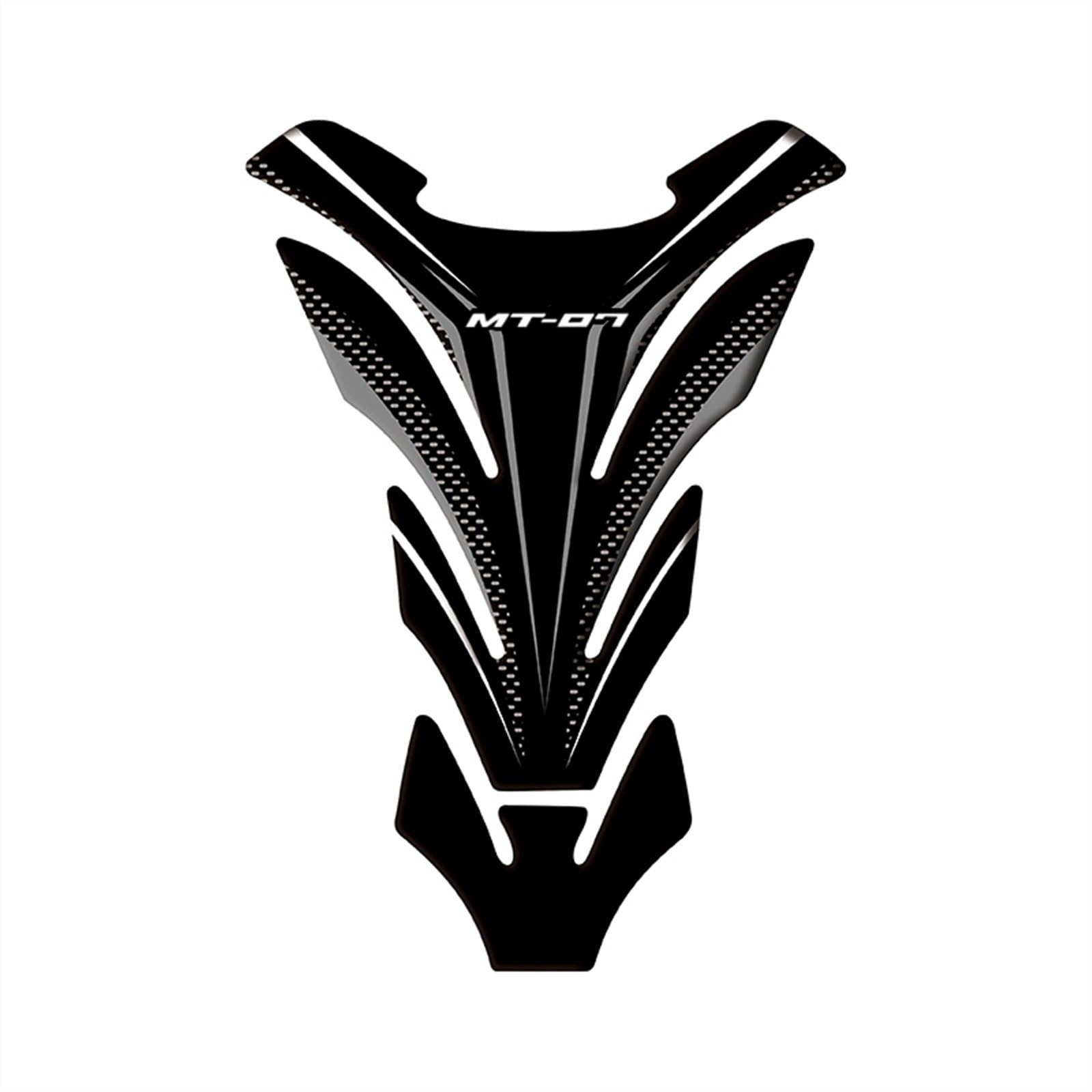 Motorcycle Fuel Tank Pad Protector Sticker Decals for Yamaha MT-07 MT07 Mt07 Carbon-Look(Color16)