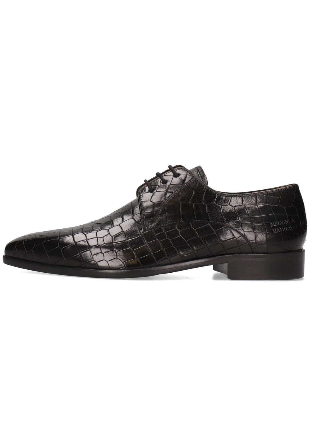 Melvin & Hamilton Men Lance 8 Oxford Flat, Black, 9.5 UK