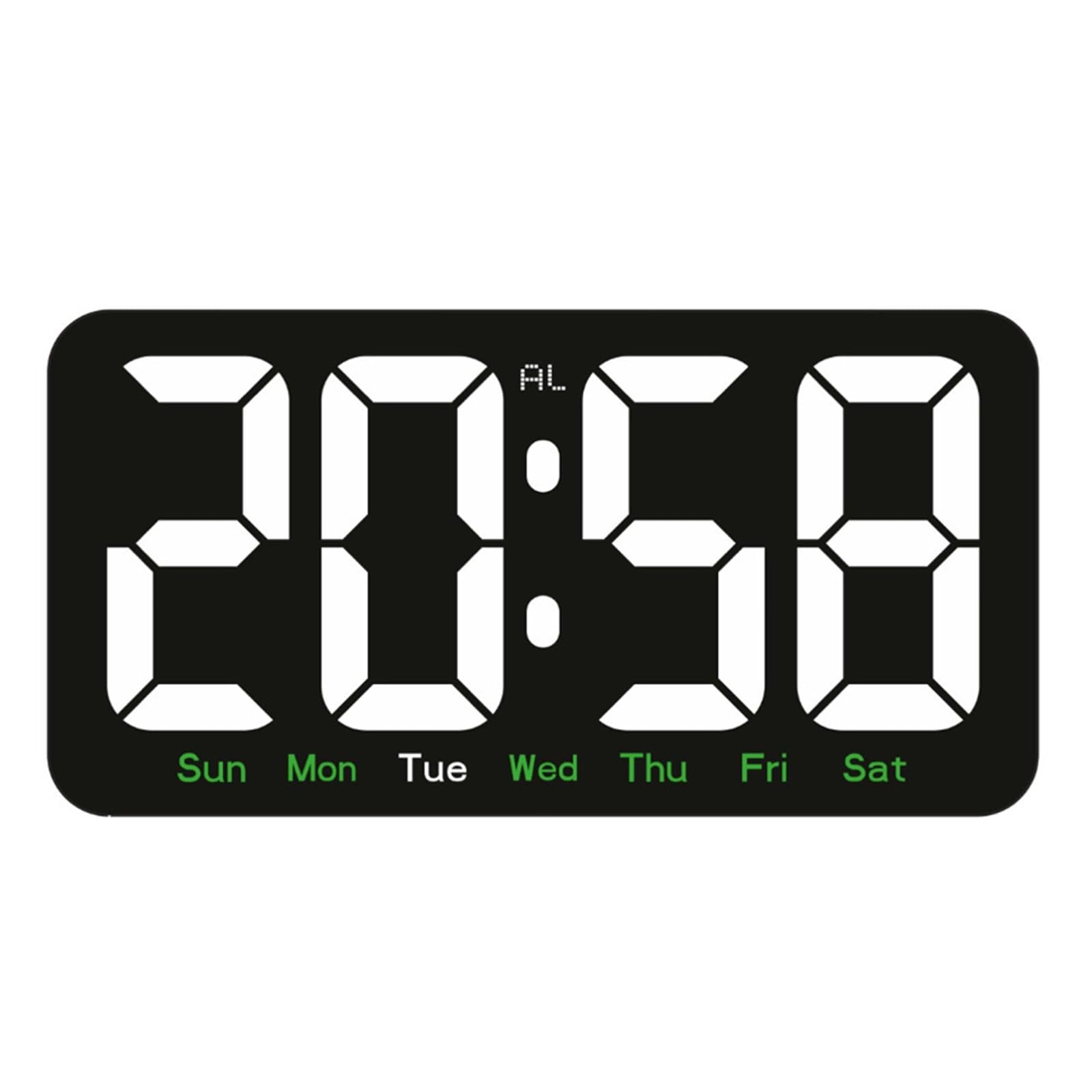 carotoe LED Digital Alarm Clock with 3 Brightness Dimmer Alarm Sound Electric Desk Clock for Bedroom Living Room Bedside Desk