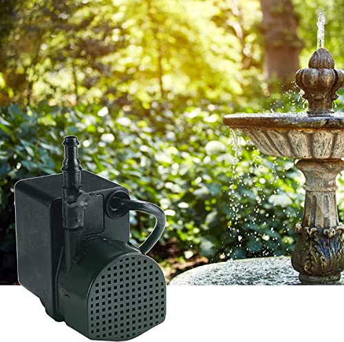 Image of Little Giant PE-2H, 115V, 300 GPH Small Submersible Fountain Pump, 6' Cord | 1 /40 HP, Includes Flow Control Valve, Keeps pump primed in shallow water, Epoxy encapsulated motor, Manual / no switch, 566609