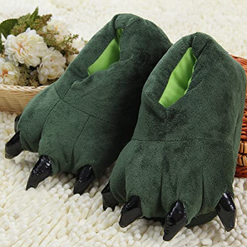 HANDKEI Unisex soft and funny paw shoes for adults and children home furry animal clothing paw shoes2