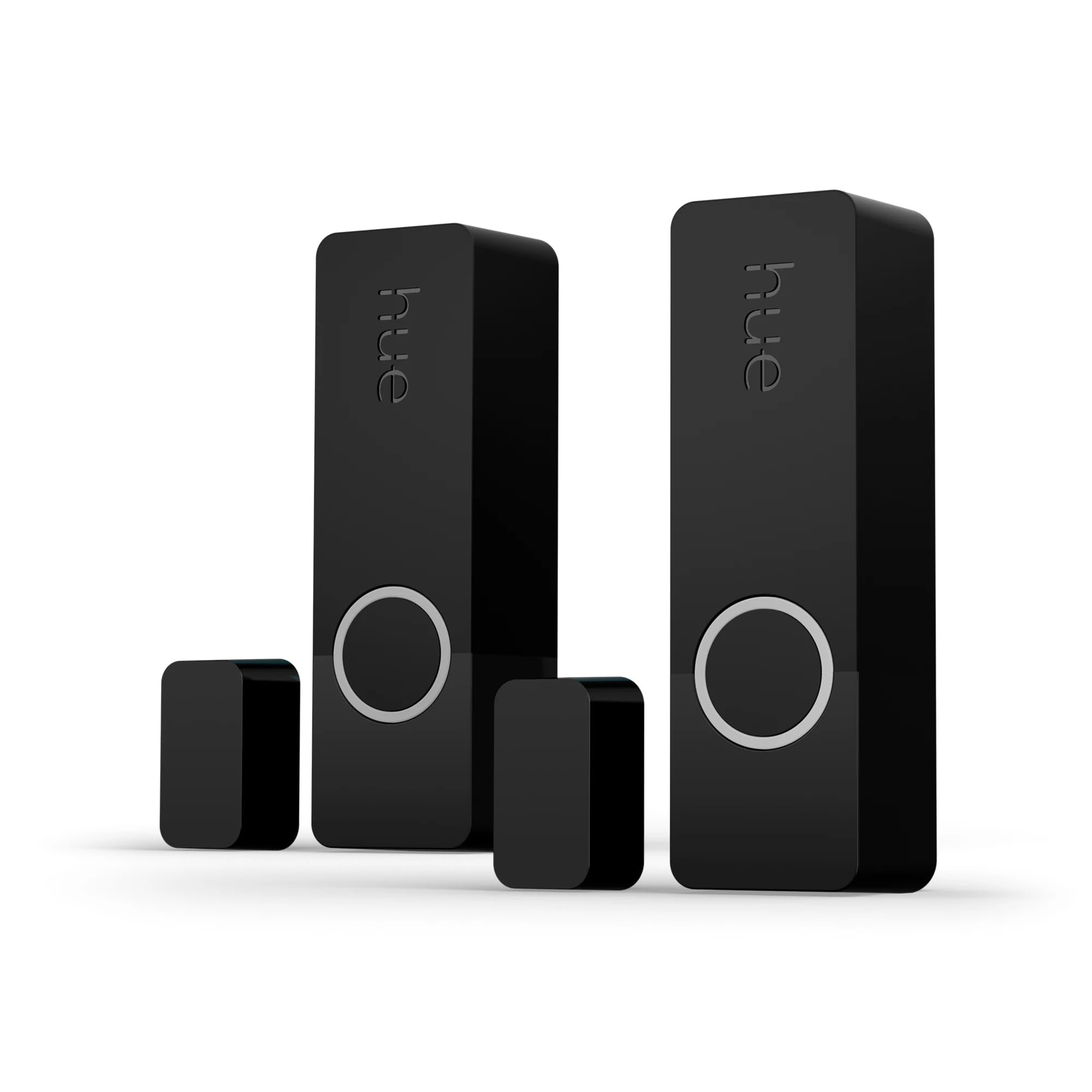 Philips Hue Secure Sensor de Contacto Inteligente para Puertas y Ventanas, Control de Vigilancia y Luz Inteligente con Solo una App, Requiere Bridge, Pack de 2 Sensores, Negro