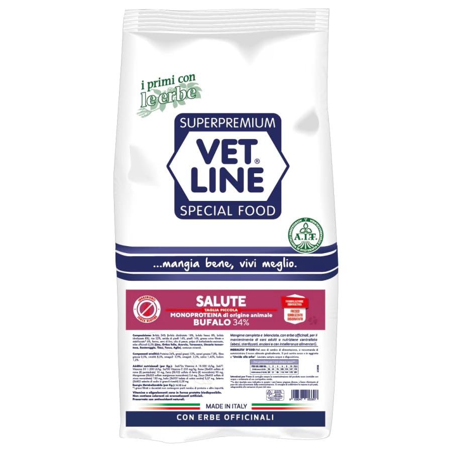CROCCHETTE VET LINE SALUTE BUFALO TAGLIA PICCOLA. 12.5 KG