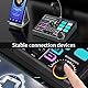 Mischpult, Gaming Audio Mixer Gaming Sachen RGB Soundkarte Audio-Interface mit Bluetooth Stimmverzerrer Funktion für PC/Phone/Gamer Creators/Live/YouTube/Individuelle Steuerung/Podcast