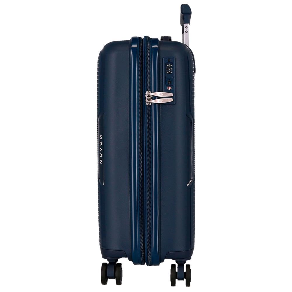 Movom Inari Maleta de Cabina, Equipaje, Interior con Dos Compartimentos, Fabricada en Polipropileno, un Material Resistente y Ligero, 4 Ruedas 360 Cierre TSA, De Joumma Bags