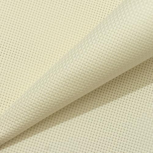 Aida Cloth 11 Count Cross Stitch Fabric,19×28inch (11CT,Off White)