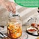 YULIAO Fermentieren 7cm, Glasgewichte, Fermentiergewichte Fermentier, Fermentation Glasgewichte, Fermentierglas, Enthält 4 Gärgewichte, Wird Zum Fermentieren Von Sauerkraut-Kimchi Verwendet