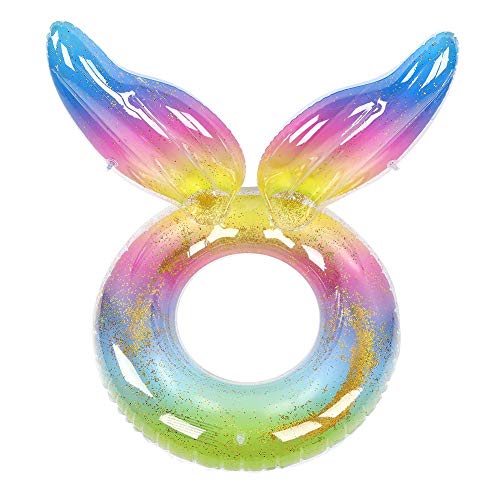 Image of Inflatable Swim Ring for Adults | Pool Floater Tube for 3+ Yrs Kids| Waist Safety Float for Swimming Practice| Durable Circle Rider for Beach, Lake, Pool Party| Summer Water Fun- 60cm