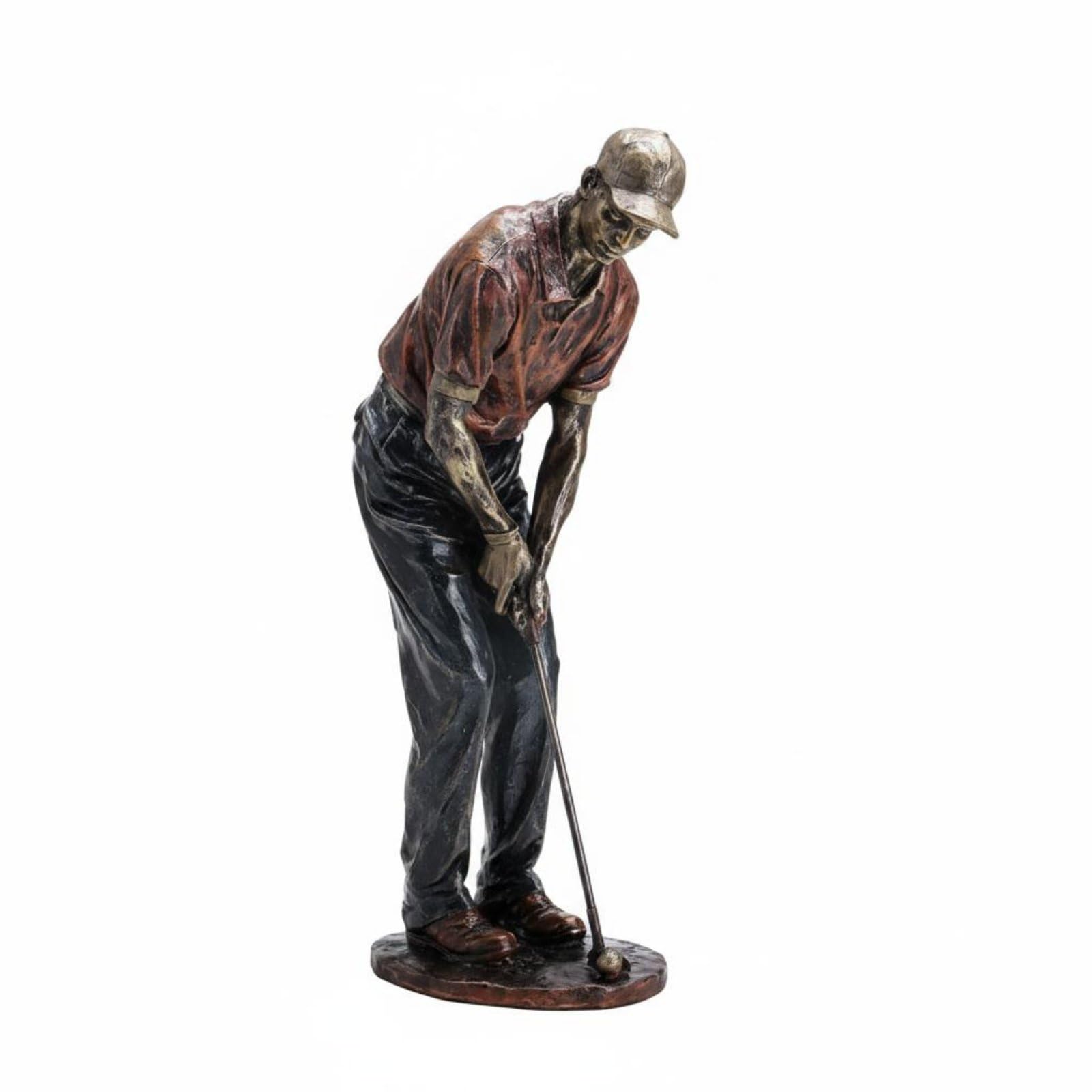 Qianly Estatua Golfista Resistente Figura Golfista a Mano Estatua portista Golf para Estantería, Style to 1