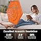 Hexagon Akustikplatten selbstklebend 18St., TONOR Schallabsorber Schallschutz mit Hochdichte Wandfliesen Schall Dämmung 30x26x0,9cm für Studio, Büro, Akustische Behandlung und Wanddekoration Orange