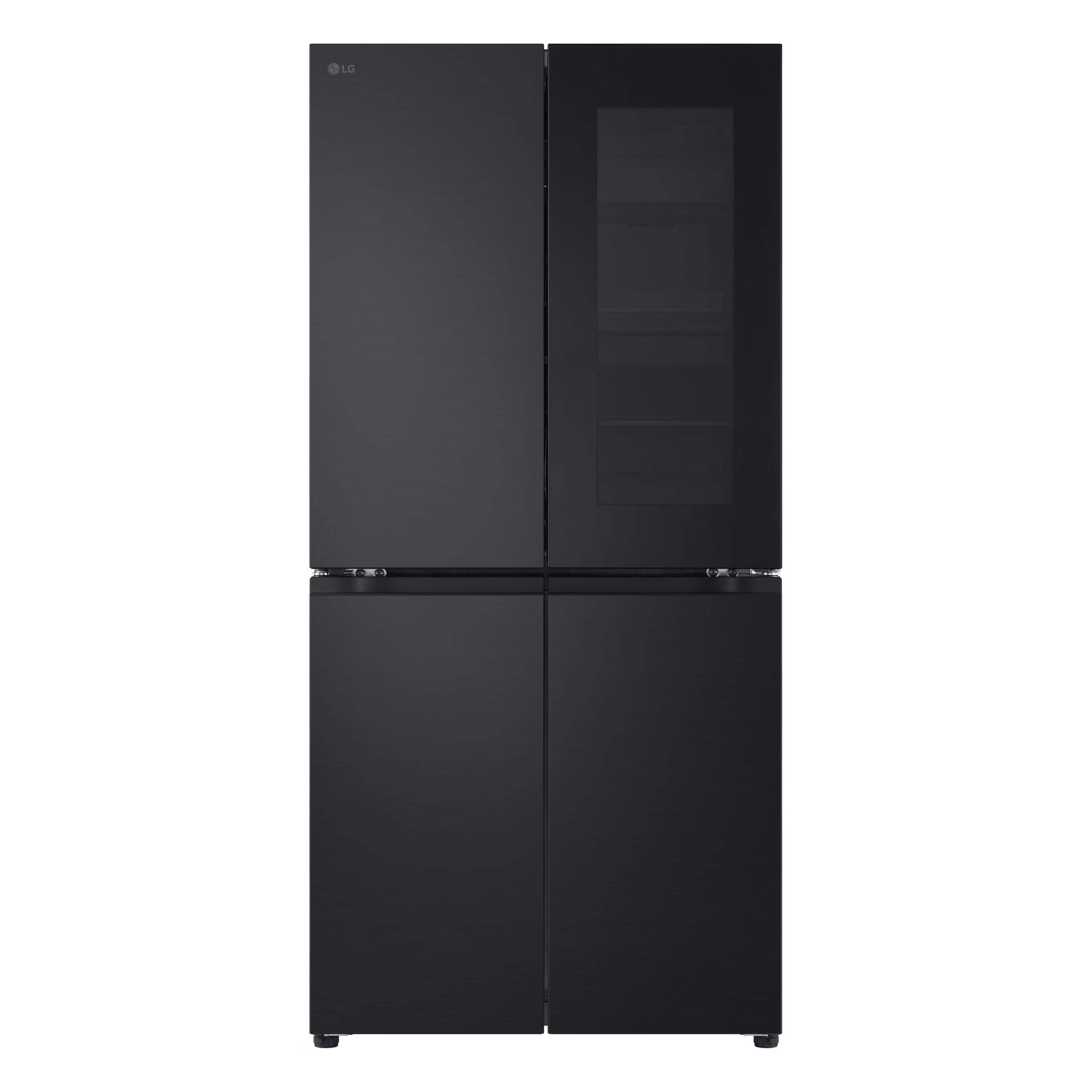 LG GMG860EPBE Frigorifero Slim Multidoor InstaView, Classe E, 638L, Wi-Fi, Door e Linear Cooling, Frigo con Dispenser Acqua UVnano senza allaccio, Metal Fresh, Frigorifero Nero Opaco