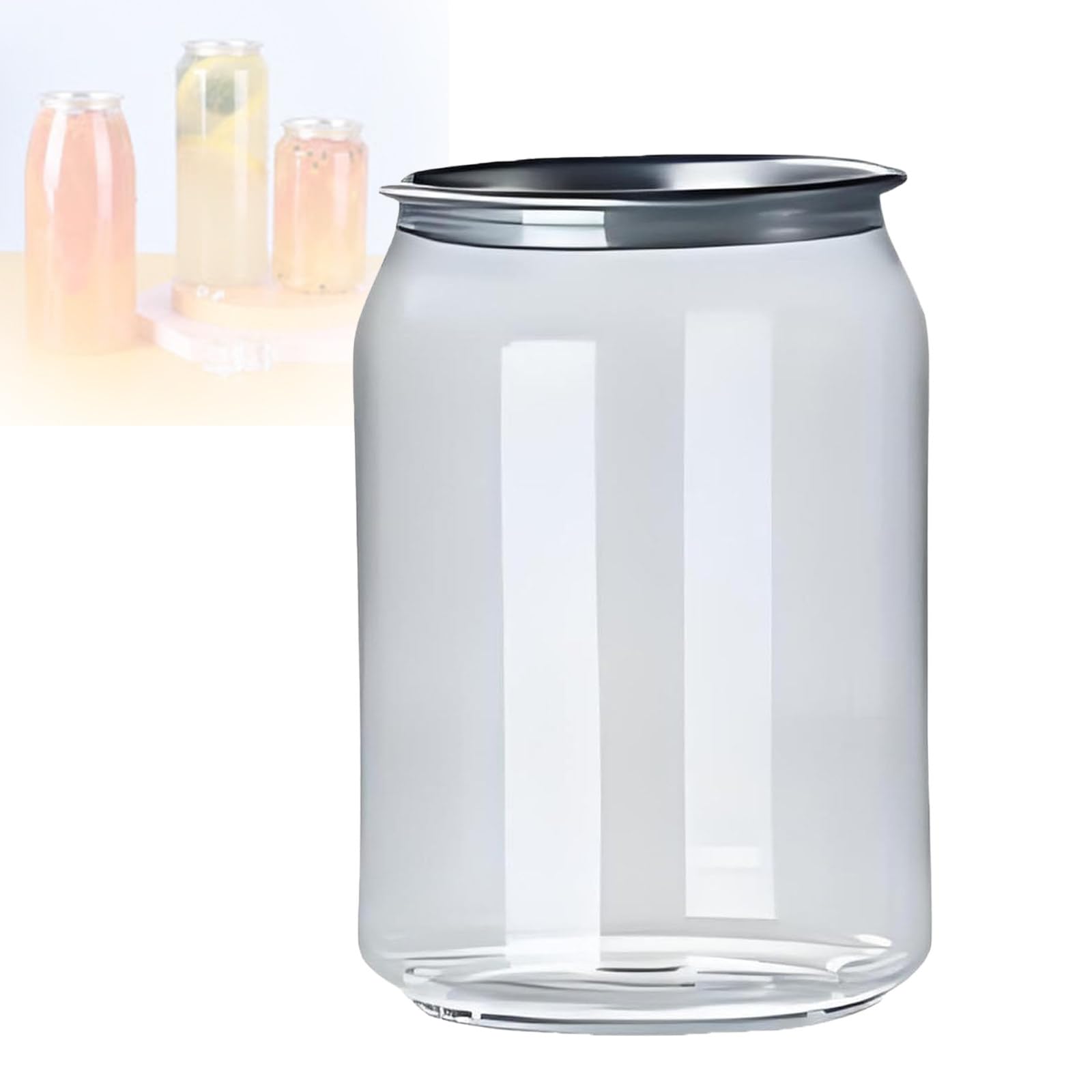 Szczelne jednorazowe plastikowe kubki, przezroczyste butelki PET do zamykania puszek, 200 sztuk z aluminiowymi nakrętkami do soku i boba, kompatybilne z automatyczną zgrzewarką do kubków