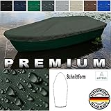 Anka Bootsplane Schwarz 440cm x 145cm für Anka Ruderboote - Plane mit Kordelseil und Schlaufen - Premium Persenning Fischerboot Plane Abdeckplane Angelboot