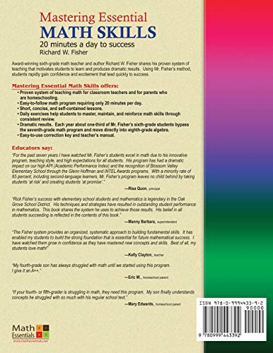 Math Essentials Fisher, Richard W Pre-Algebra Concepts 2Nd Edition thumb #1