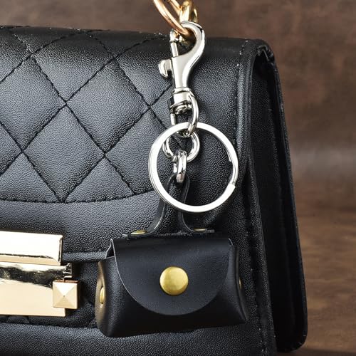 Portable Coin Holder And Keychain Combo Crafted From Sturdy PU Leather Ideal For Students Commuters And Travelers3