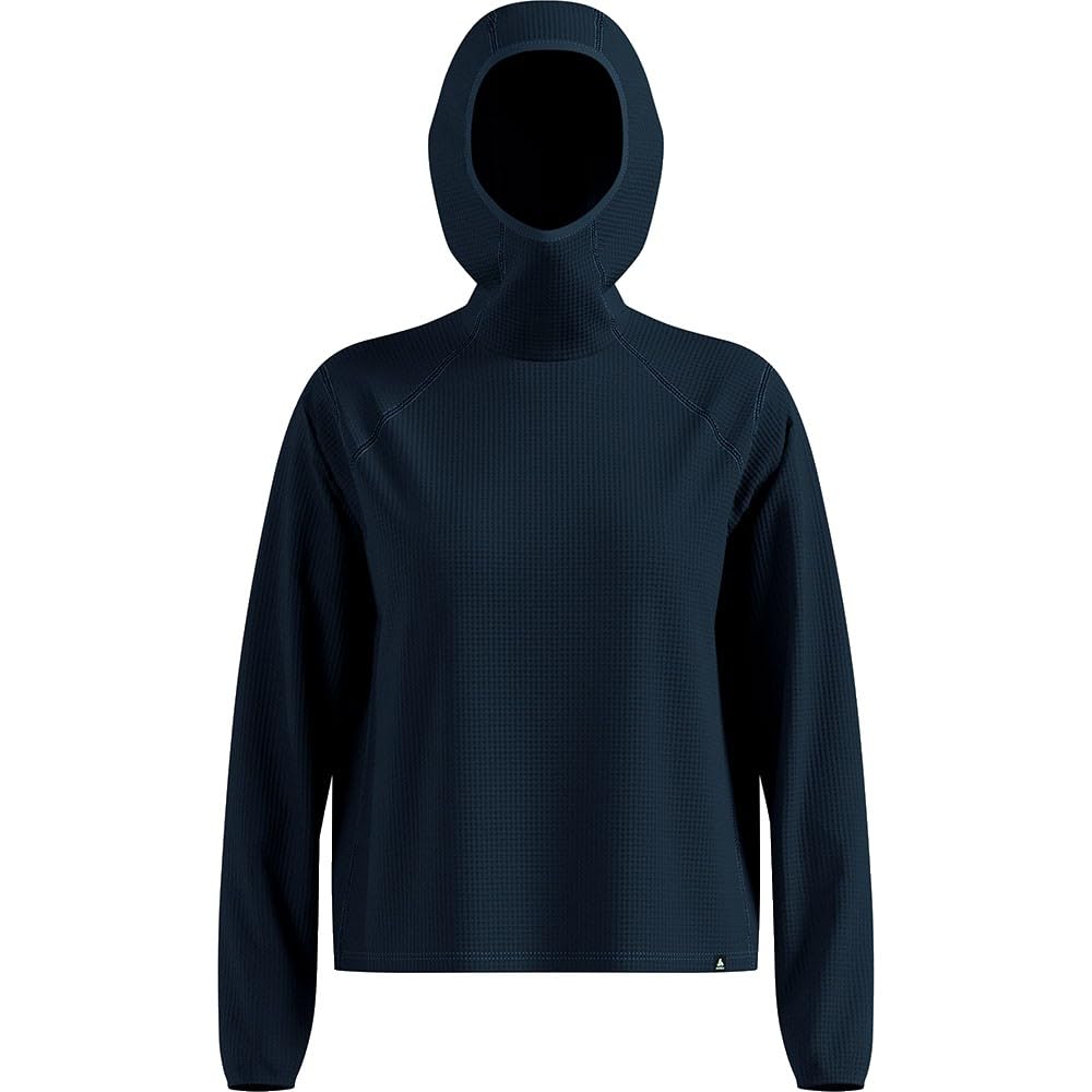 Odlo Cubic Midlayer Hoodie Damen | Wandershirt mit Kapuze | Regular Fit