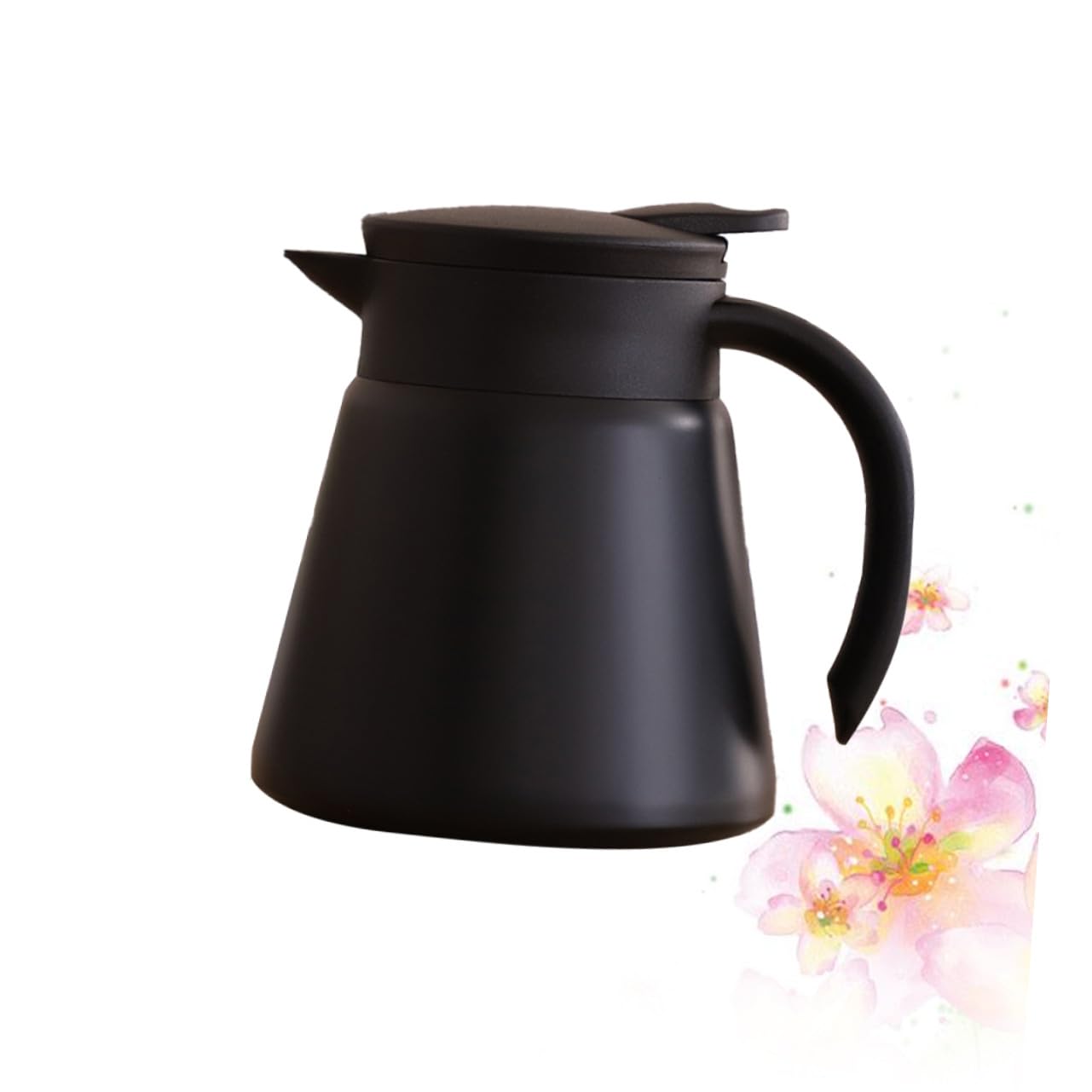 Healifty Botella Térmica de Acero Inoxidable 304, Doble Capa, 650ml Negra