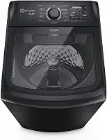 Electrolux Máquina de Lavar Electrolux 14,5kg Preta Efficient Cesto Inox, Jet&Clean e Filtro Fiapos (LEP15) 220V