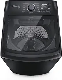 Electrolux Máquina de Lavar Electrolux 14,5kg Preta Efficient Cesto Inox, Jet&Clean e Filtro Fiapos (LEP15) 220V