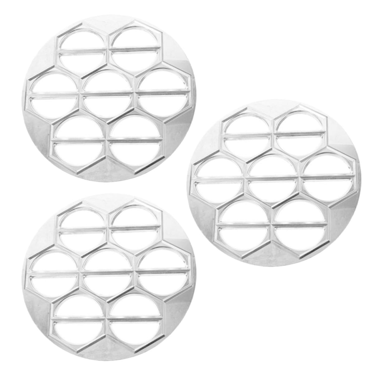 3 Piezas Molde para Ravioles de Aleación de Aluminio 14 Orificios