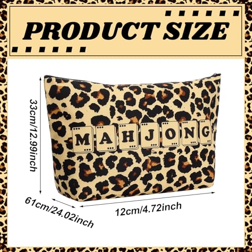 Gilprop 3 Pcs Leopard Print Empty Mahjong Bag Set miniatura 4