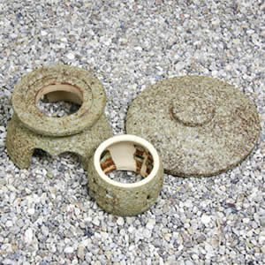 訳あり出品⤵信楽焼陶器 置物 丸雪見灯籠  F-001 高さ６６cm 訳あり出品⤵信楽焼陶器 置物 丸雪見灯籠 F-001 高さ66cm 【公式通販】