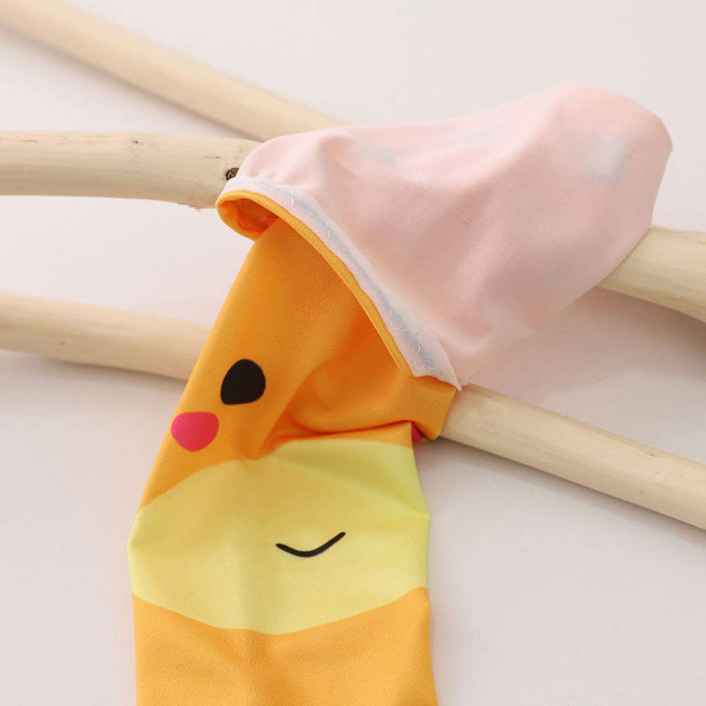 EXCEART 5 Pairs Kinder UV Schutz Arm Ärmeln Cartoon Gedruckt Kühlung Arm Strümpfe Seide Abdeckung für Outdoor Sport Wandern Laufen Radfahren Gemischt Muster