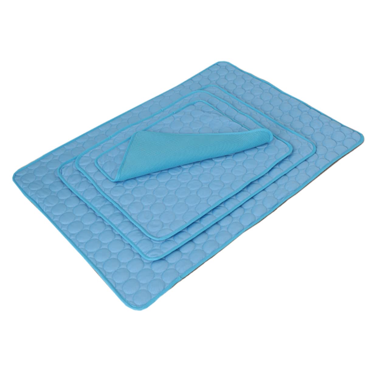 HAPINARY Cooling Mat for Dogs Summer Cooling Mat for Dog and Cat Ice Silk Foldable Breathable for Car Travel and Chair Use