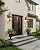 Large Dusk to Dawn Outdoor Wall Light 3-Light, 18" Waterproof Exterior Wall Sconce Light, E12 Socket Black Front Porch Lighting Fixture, Modern Wall Mount Lantern for Patio Entryway Garage,1Pack
