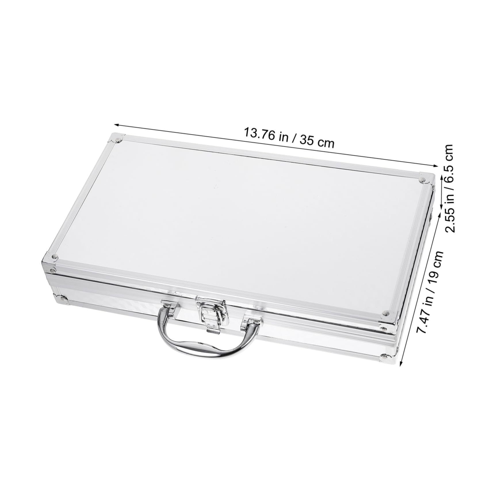 ibasenice Aluminum Tool Box Foam Lightweight Briefcase Metal Suitcase Men's Briefcases