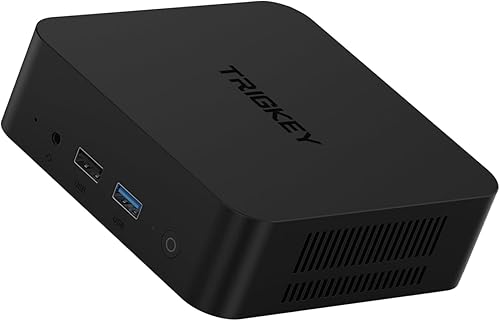 TRIGKEY Mini PC K-N95, Intel N95 (hasta 3.4 GHz), 8 GB DDR4 RAM 256 GB M.2 SSD, Mini PC de escritorio Soporte Max 4K 60Hz Dual HDMI DisplayUSB3.2 *